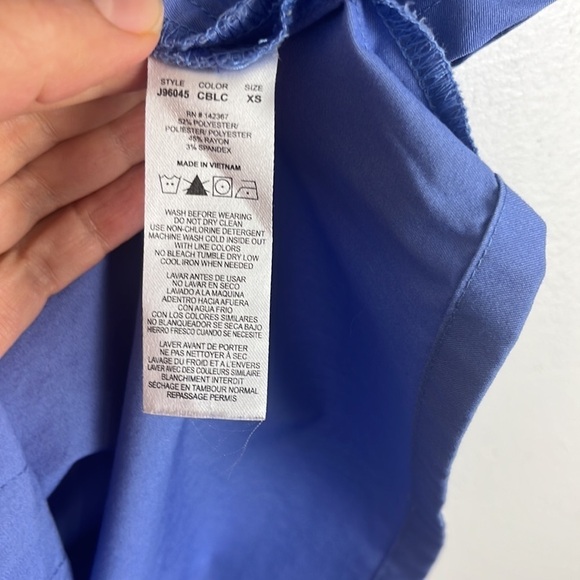 Jaanuu Purple Cotton Scrub Top - Picture 5 of 5